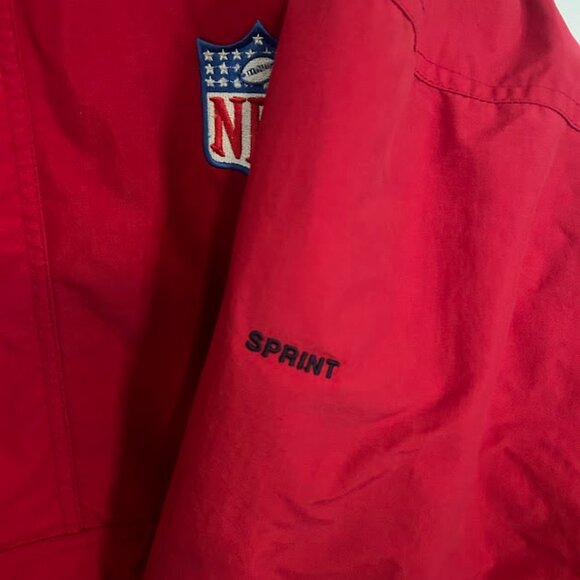 NFL Red Big‎ Pouch Pocket Pullover Starter Style Jacket Size XL - Picture 2 of 8
